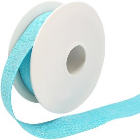 Ruban rustique en coton turquoise Ruban rustique en coton turquoise