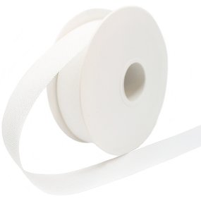 Ruban rustique en coton blanc Ruban rustique en coton blanc