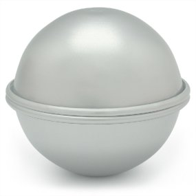 Molde bomba de baño metalico esfera 6,5 cm Molde bomba de baño metalico esfera 6,5 cm