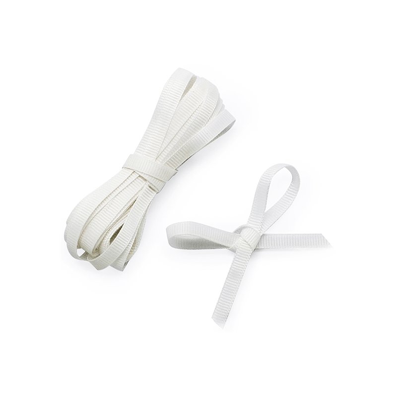 Ruban grosgrain blanc