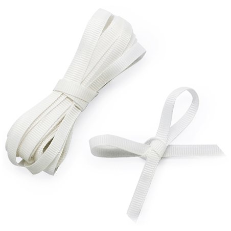 Ruban grosgrain blanc