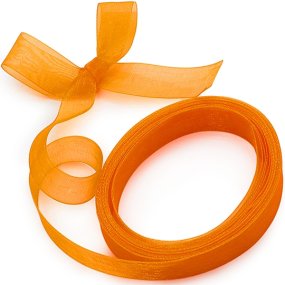 Fita de organza laranja Fita de organza laranja