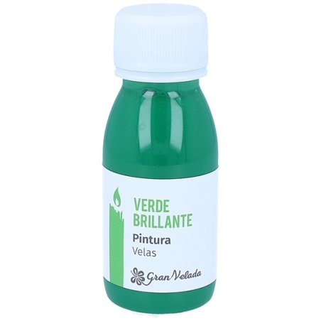 Pintura verde brilhante para velas