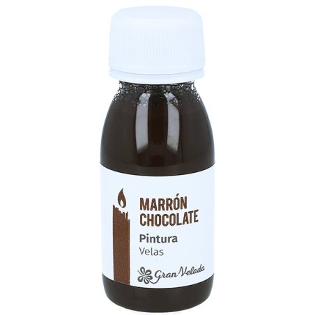 Peinture brun chocolat pour bougies