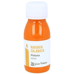 Pintura naranja calabaza para velas Pintura naranja calabaza para velas