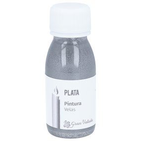 Pintura para velas plateada Pintura para velas plateada