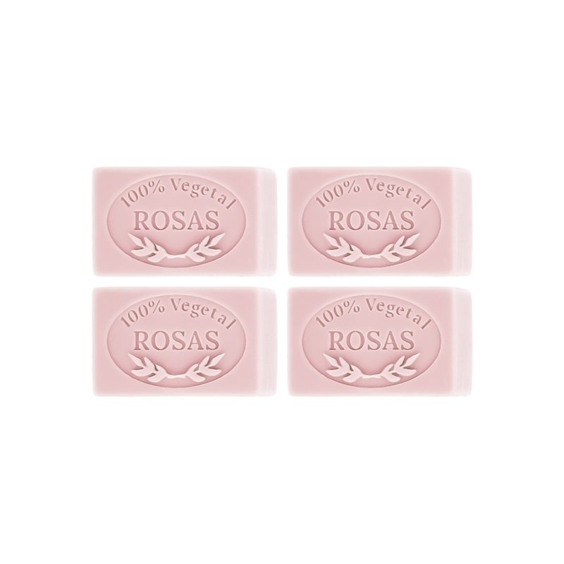 Molde 4 sabonetes aroma rosas