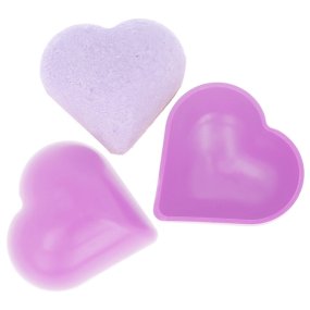 Pompe de bain de moisissure cœur en pvc