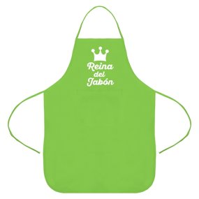 Tablier vert reine du savon