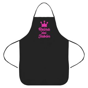 Delantal negro reina del jabon Delantal negro reina del jabon