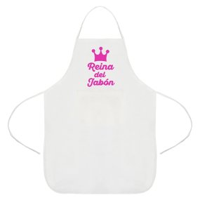 Delantal blanco reina del jabon Delantal blanco reina del jabon
