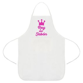 Tablier blanc roi du savon
