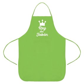 Tablier vert roi du savon