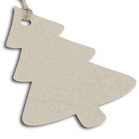 Étiquette en carton de sapin de Noël