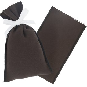 Saquito de tela marron chocolate Saquito de tela marron chocolate