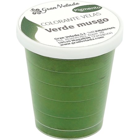 Corante para velas pigmento verde musgo