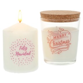 Pegatinas feliz navidad burdeos