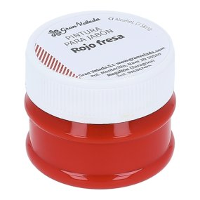 Peinture rouge fraise pour savon