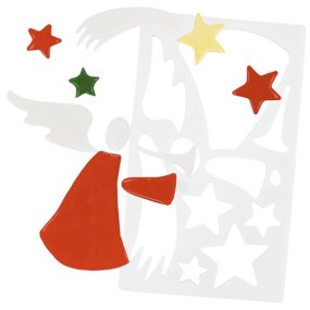 Molde figuras para janelas anjo e estrela candente