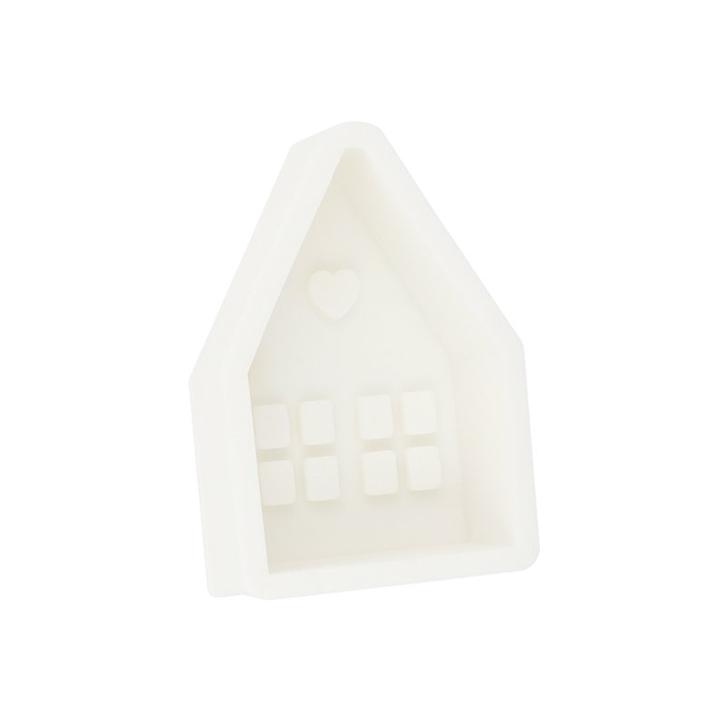 Molde de casinha de Natal pequena para velas