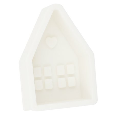 Molde de casinha de Natal pequena para velas