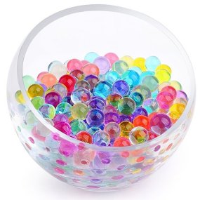 Bolinhas de gel desidratadas