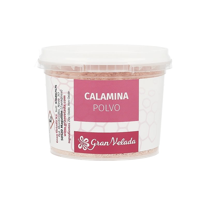 Calamina em pó cosmético