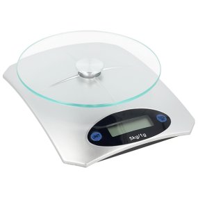 Bascula digital 5 kg plateada Bascula digital 5 kg plateada