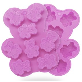 Molde silicone Ursinhos Molde silicone Ursinhos