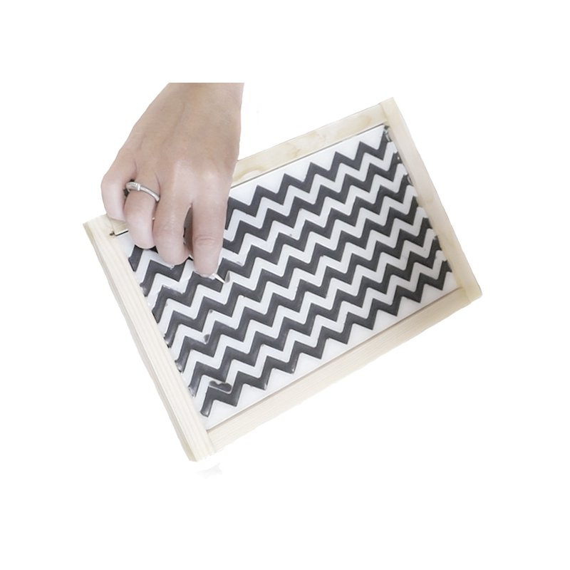Kit de moldes para sabonetes zigzag