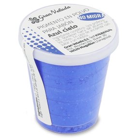 Pigmento em po sabao azul ceu