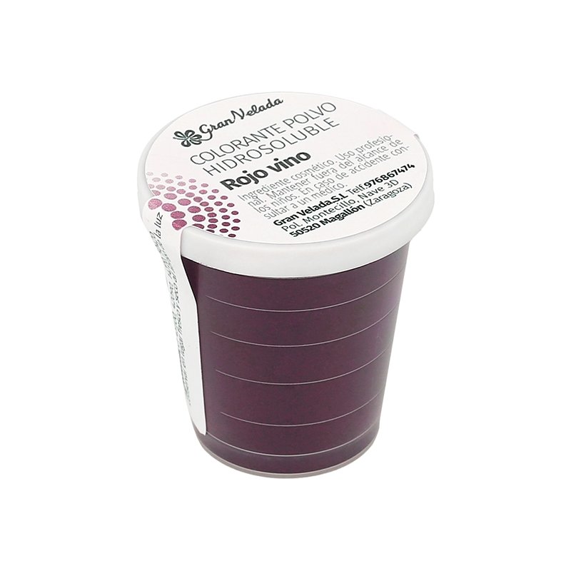 Colorante polvo hidrosoluble rojo vino
