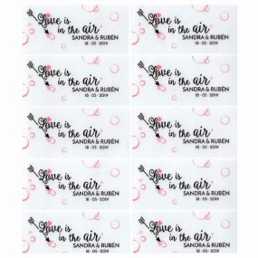 Pegatinas para pomperos love is in the air personalizadas Pegatinas para pomperos love is in the air personalizadas