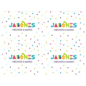 Adesivos sabonetes feito a mao