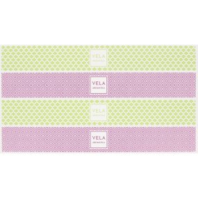 Pegatinas cintas moradas y pistacho para velas Pegatinas cintas moradas y pistacho para velas