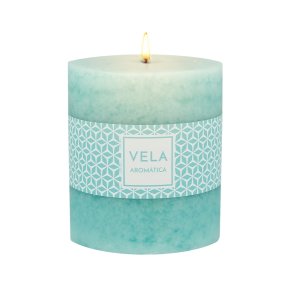 Pegatinas cintas rojas y verde agua para velas