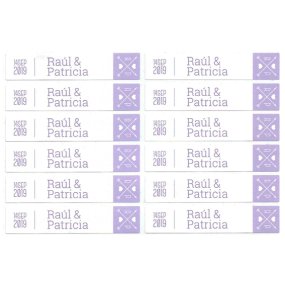 Adesivos personalizados casamento minimal