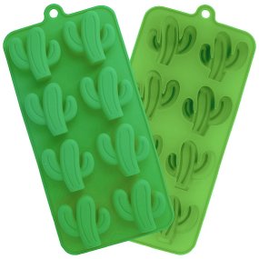 Molde silicone 8 cactos Molde silicone 8 cactos