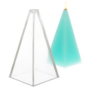 Molde velas piramide acrilico 5x5x10 cm Molde velas piramide acrilico 5x5x10 cm