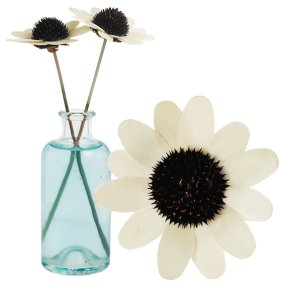 Flor de madeira para difusor modelo margarida