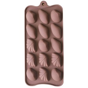 Molde silicone 15 conchas do mar Molde silicone 15 conchas do mar