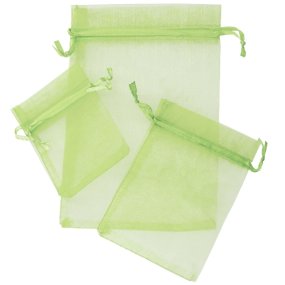 Bolsitas de organza verde pistacho 7x9 cm Bolsitas de organza verde pistacho 7x9 cm