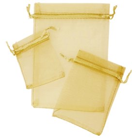 Bolsitas de organza doradas 7x9 cm Bolsitas de organza doradas 7x9 cm