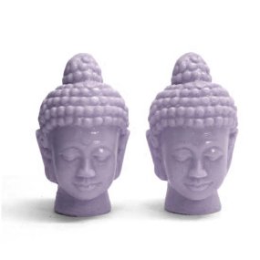 Molde dos cabezas de buda gemelas pequeñas Molde dos cabezas de buda gemelas pequeñas