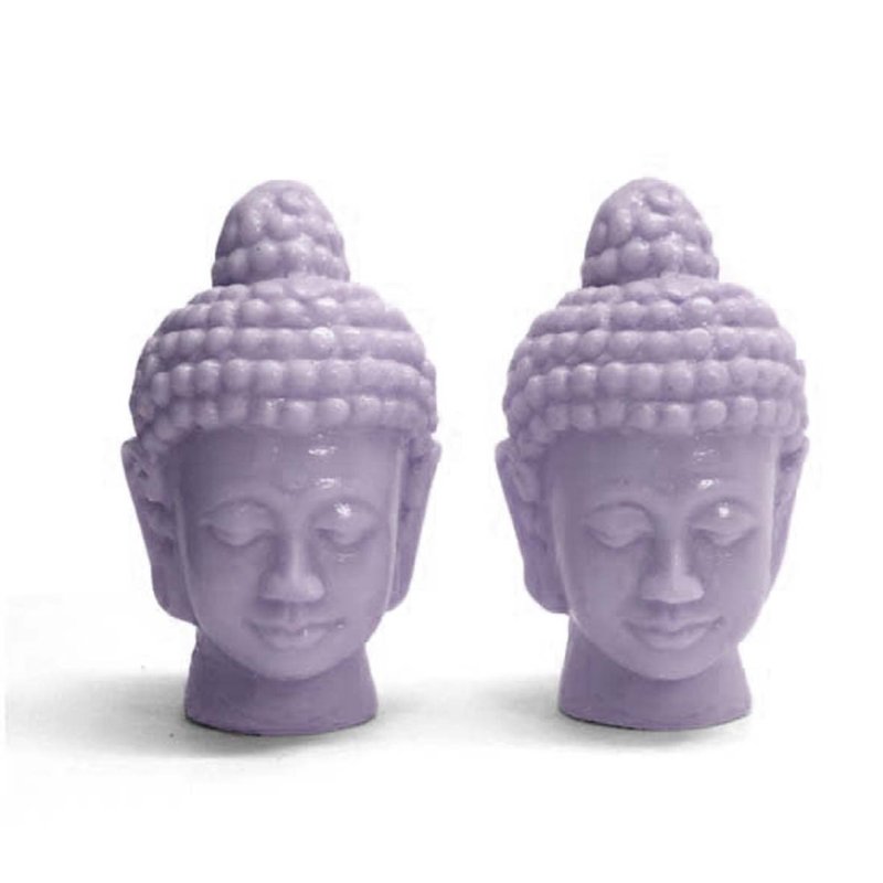 Mouler deux petites têtes de Bouddha jumelles - 1