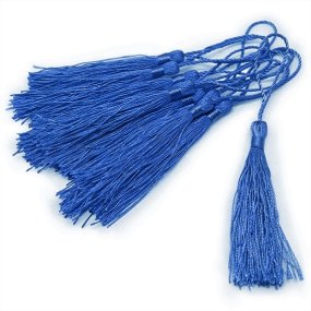 Borlas de hilo azul Borlas de hilo azul