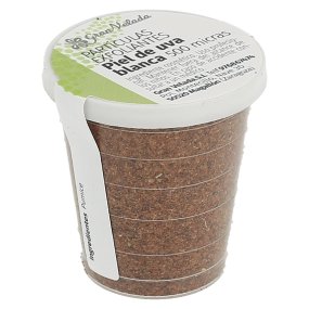 Particulas esfoliantes de pele de uva branca 500 microns