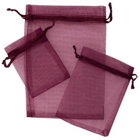 Bolsitas de organza granate 7x9 cm Bolsitas de organza granate 7x9 cm