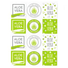 Autocollants d’aloe vera Autocollants d’aloe vera