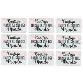 Pegatinas contigo al fin del mundo Pegatinas contigo al fin del mundo